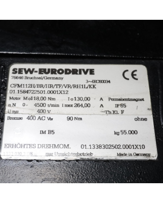 SEW Servomotor CFM112H/BR/HR/TF/VR/RH1L/KK NOV