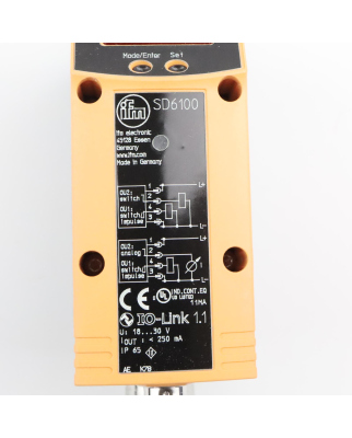 ifm Durchflussmessgerät SD6100 SDR12DGXFPKG/US-100 OVP