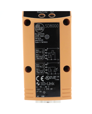 ifm Druckluftzähler SD8000 SDR11DGXFPKG/US-100 OVP