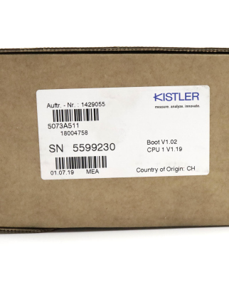 Kistler Ladungsverstärker 5073A511 OVP