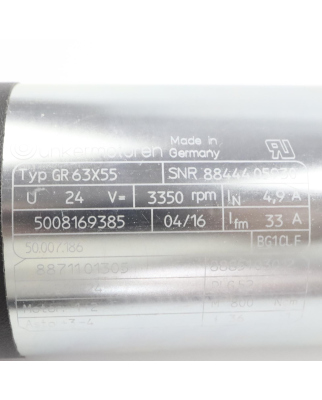 Dunkermotoren DC-Getriebemotor GR63X55 + PLG52 i=36:1 NOV