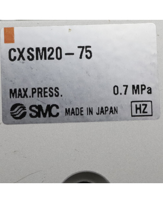 SMC Doppelkolbenzylinder CXSM20-75 OVP