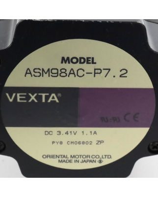 ORIENTAL MOTOR Vexta Schrittmotor ASM98AC-P7.2 NOV