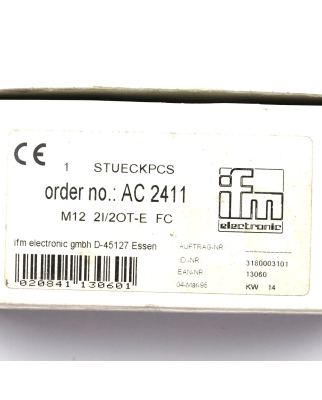 ifm efector AS-Interface AC2411 OVP