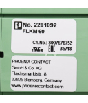 Phoenix Contact Übergabemodul FLKM 60 2281092 NOV