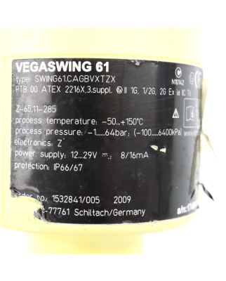 VEGA Vibrationsgrenzschalter Vegaswing 61 SWING61.CAGBVXTZX GEB