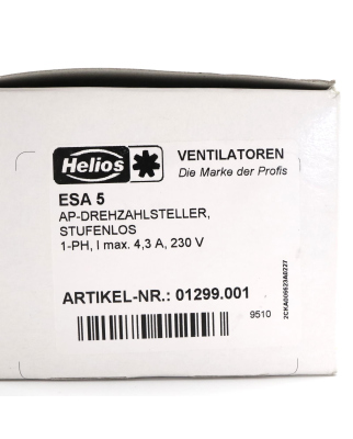 Helios AP-Drehzahlsteller 01299.001 ESA 5 OVP