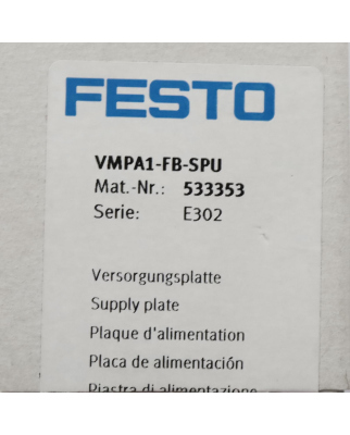 Festo Versorgungsplatte VMPA1-FB-SPU 533353 OVP
