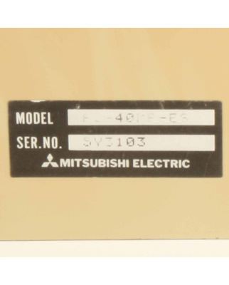 Mitsubishi Electric MELSEC F2-40M GEB