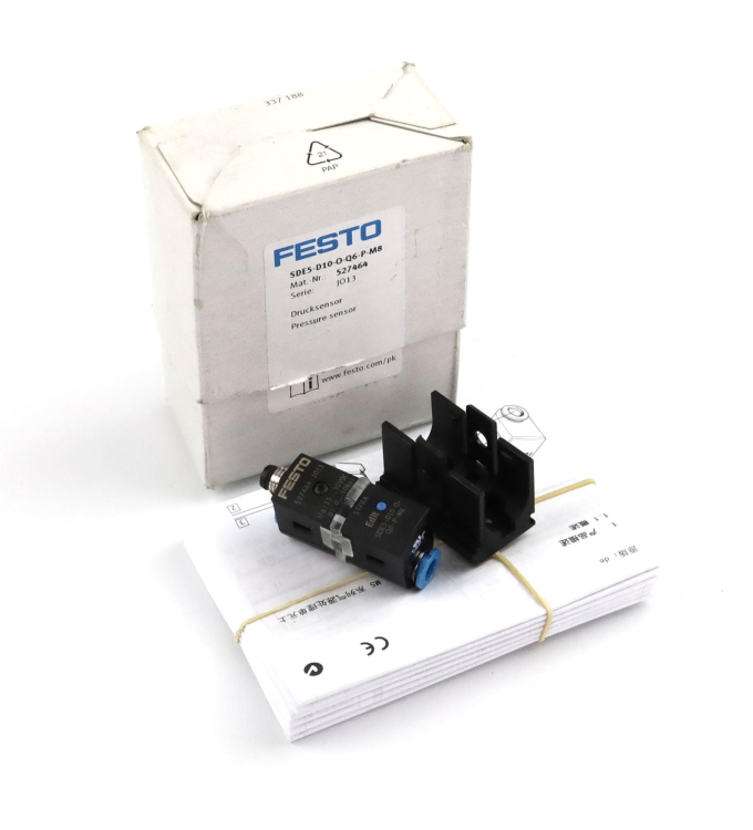 Festo Drucksensor SDE5-D10-O-Q6-P-M8 527464 OVP