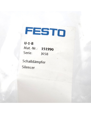Festo Schalldämpfer U-1-B 151990 OVP
