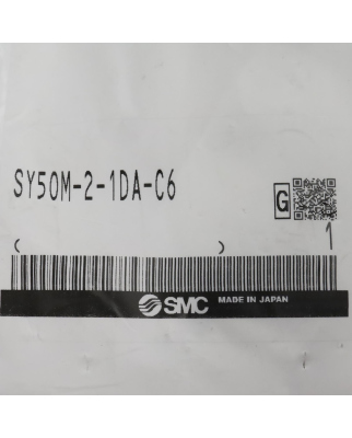 SMC Verblockbare Einzelanschlussplatte SY50M-2-1DA-C6 OVP