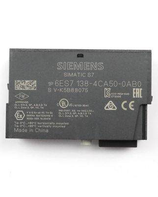 Simatic S7 ET200S 6ES7 138-4CA50-0AB0 E-Stand:20 GEB