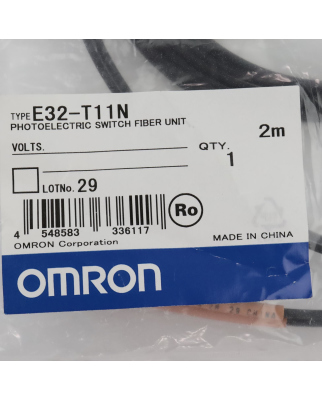 Omron LWL-Sensor E32-T11N 2M OVP