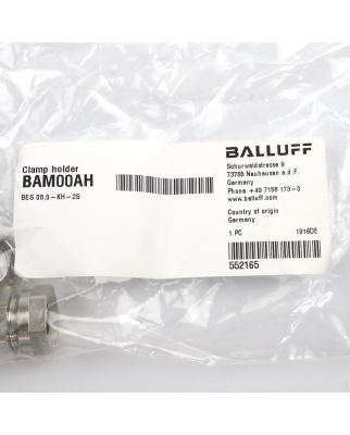 Balluff Klemmhalter BAM00AH BES 08,0-KH-2S (2Stk.) OVP