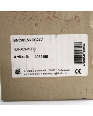 E.Dold & Söhne KG Not-Aus-Modul BN5983.53 0032155 OVP
