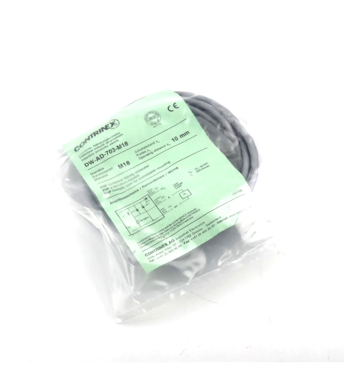 CONTRINEX Induktiver Näherungsschalter DW-AD-703-M18 OVP