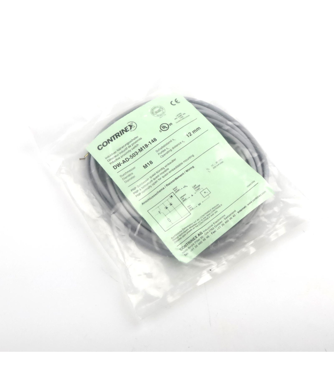 CONTRINEX Induktiver Näherungsschalter DW-AD-503-M18-148 OVP