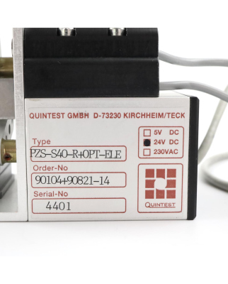 Quintest Prüfzeichenstempler PZS-S40-R+OPT-ELE 90104+90821-14 NOV