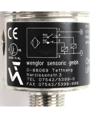 wenglor Lichtleitkabelsensor UF66PA3 NOV
