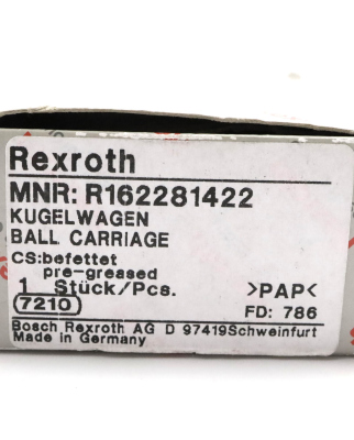 Rexroth Kugelwagen R162281422 OVP