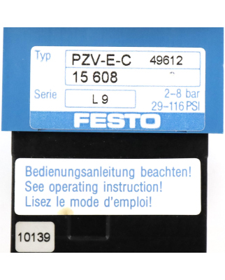 Festo Vorwahlzähler PZV-E-C 15608 NOV