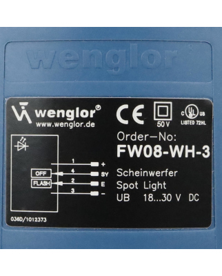 wenglor Scheinwerfer FW08-WH-3 NOV