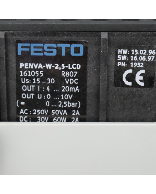 Festo Druckmessumformer PENVA-W-2,5-LCD 161055 NOV
