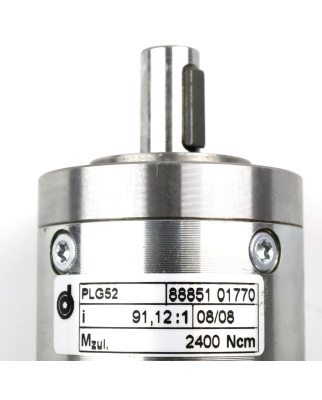 Dunkermotoren DC-Getriebemotor GR63X25 + PLG52 i=91,12:1 NOV