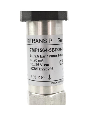 Siemens Messumformer SITRANS P 7MF1564-5BD00-1AA1 NOV