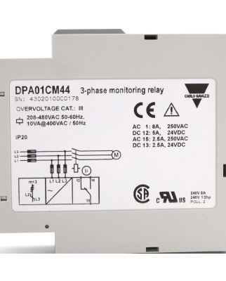 Carlo Gavazzi Spannungsüberwachungsrelais DPA01CM44 NOV
