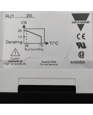 Carlo Gavazzi Halbleiterrelais RJ1A60D20E NOV