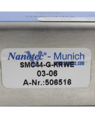 Nanotec Munich Leistungsendstufe SMC44G SMC44-G-KRWE GEB
