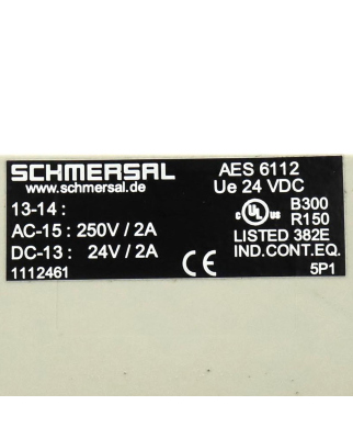 Schmersal Sicherheitsrelais AES 6112 1112461 NOV