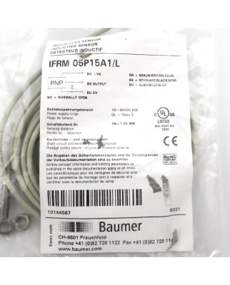 Baumer electric Induktiver Näherungsschalter IFRM...