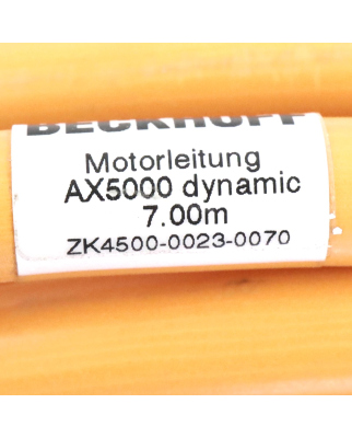 Beckhoff Motorleitung AX5000 dynamic ZK4500-0023-0070 7m NOV