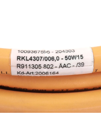 Rexroth Leistungskabel RKL4307/006 R911305802 NOV
