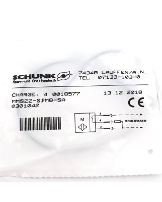 Schunk Magnetschalter MMS22-SPM8-SA 0301042 OVP
