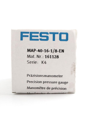 Festo Präzisionsmanometer MAP-40-16-1/8-EN 161128 OVP