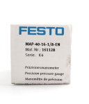 Festo Präzisionsmanometer MAP-40-16-1/8-EN 161128 OVP