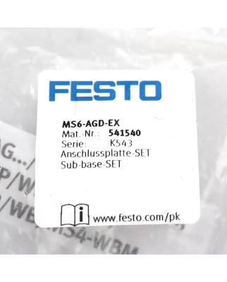 Festo Anschlussplatte-SET MS6-AGD-EX 541540 OVP