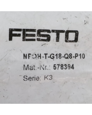 Festo T-Steckverbindung NPQH-T-G18-Q8-P10 578394 (10Stk.)...
