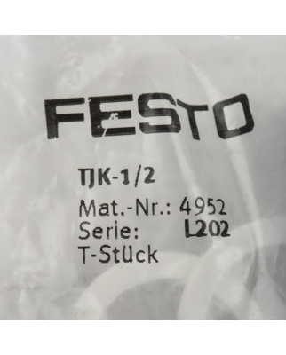 Festo T-Verschraubung TJK-1/2 4952 OVP