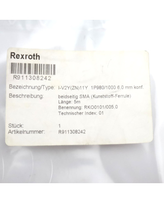 Rexroth Optik-Kabel RKO0101/005,0 R911308242 OVP