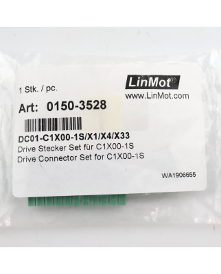 LinMot Stecker-Set DC01-C1X00-1S/X1/X4/X33 0150-3528 OVP