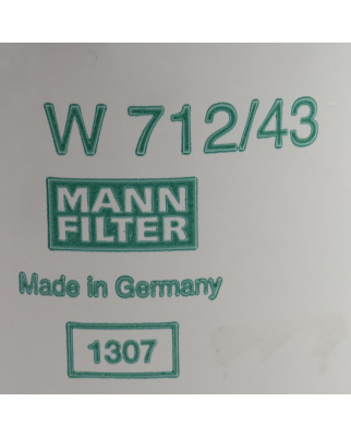 Mann Filter Ölfilter W 712/43 NOV