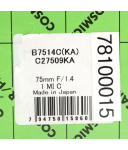 Cosmicar/Pentax Objektiv C27509KA B7514C(KA) OVP