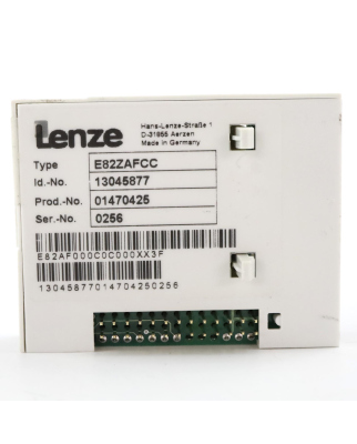 Lenze Standard PT Funktionsmodul E82ZAFCC 13045877 GEB