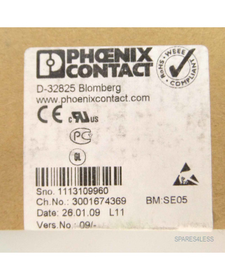 Phoenix Contact Interbus IB IL 24 PWR IN-PAC 2861331 OVP