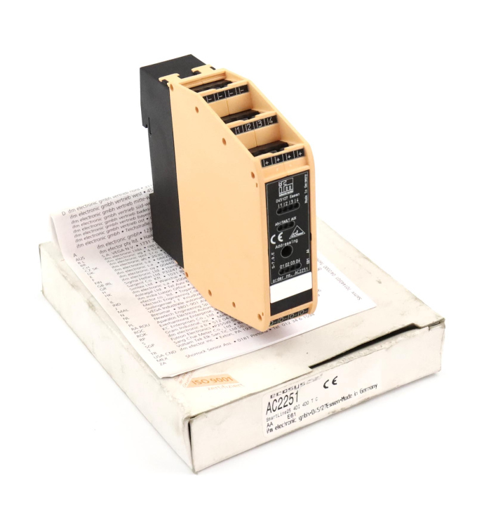ifm efector AS-Interface AC2251 SmartLine25 4DI 4DO T C OVP